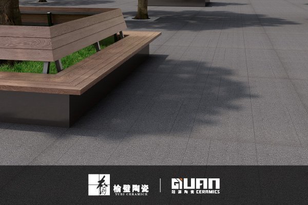 Wood-look outdoor porcelain tile product