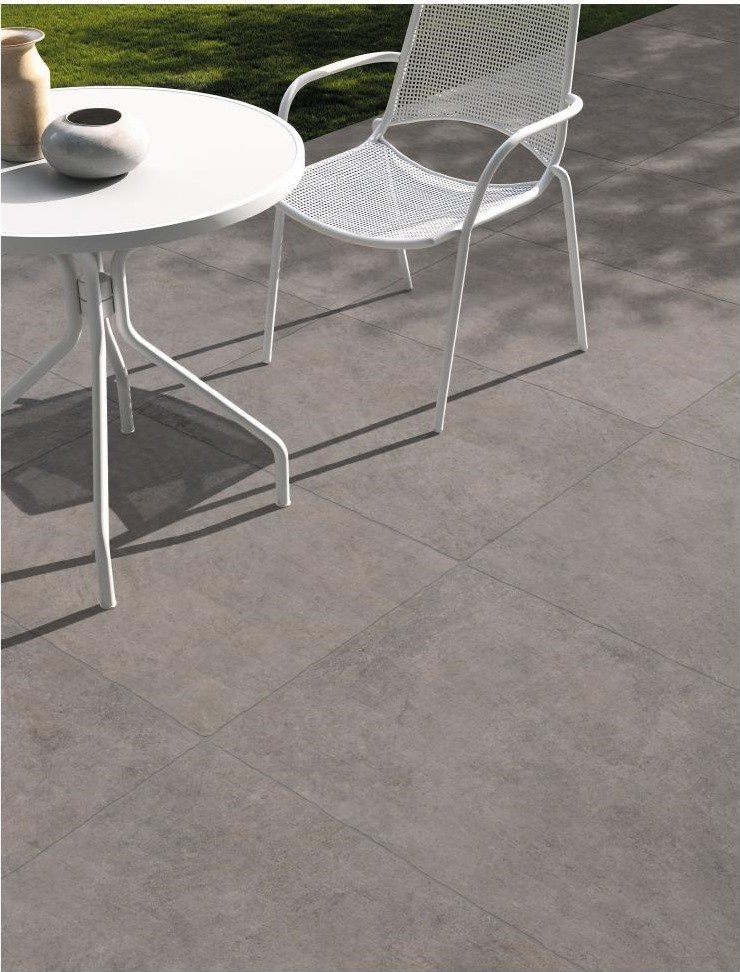Origin Ivory Beige stone-look porcelain paver application scene