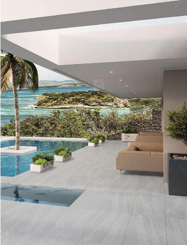 Dolomite Primary stone-look porcelain paver application scene