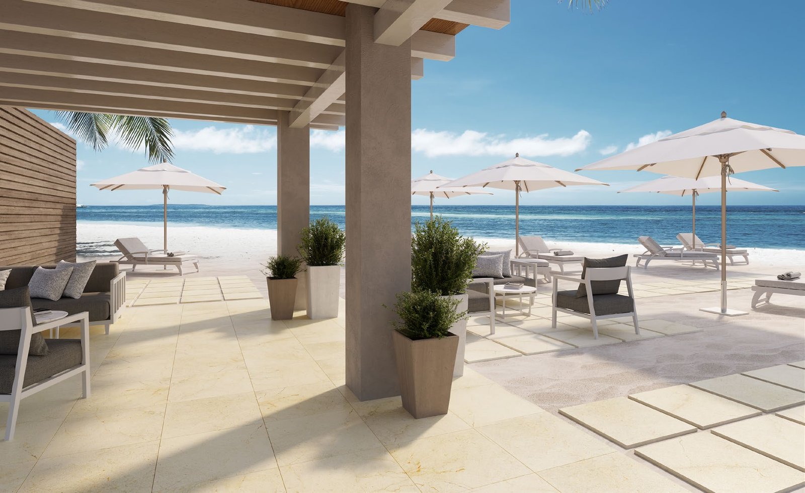 Marble Spanish Beige G12620013KF outdoor porcelain tile product surface