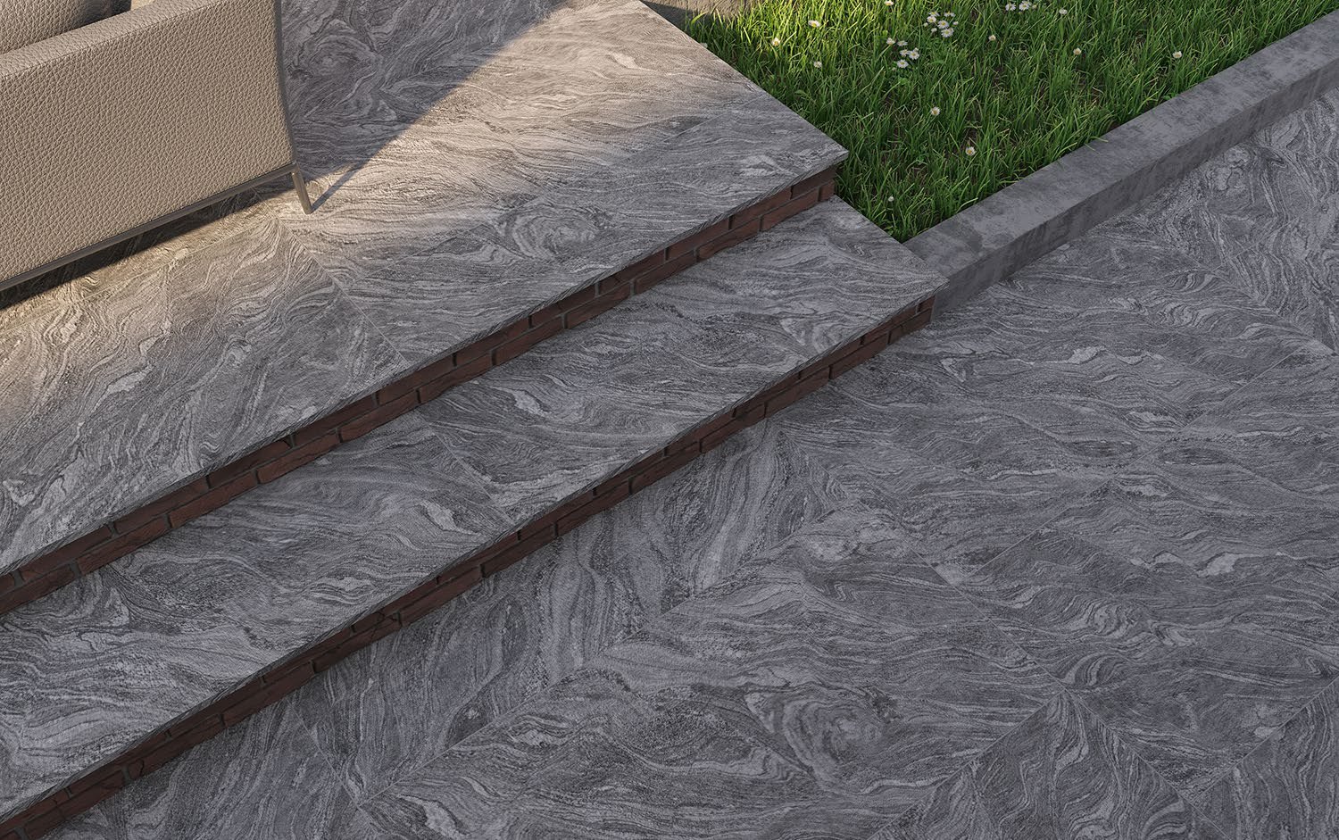 Granite Night Snow G1261807W outdoor porcelain tile product surface